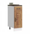 vidaXL Kitchen Base Cabinet Kalmar Old Wood Engineered Wood — Model: 1x bottom cabinet (1 door 1 drawer) 30 cm wide 81.5 cm high
