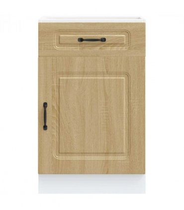 vidaXL Kitchen Base Cabinet Kalmar Sonoma Oak Engineered Wo — Model: 1x bottom cabinet (1 door 1 drawer) 50 cm wide 81.5 cm high