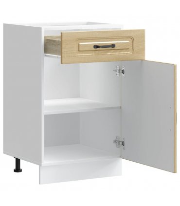 vidaXL Kitchen Base Cabinet Kalmar Sonoma Oak Engineered Wo — Model: 1x bottom cabinet (1 door 1 drawer) 50 cm wide 81.5 cm high