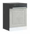 vidaXL Dishwasher Panel Kalmar Concrete Grey 60x1.5x57 cm Engineered Wood — Model: 1x dishwasher panel 60 cm wide 57 cm high