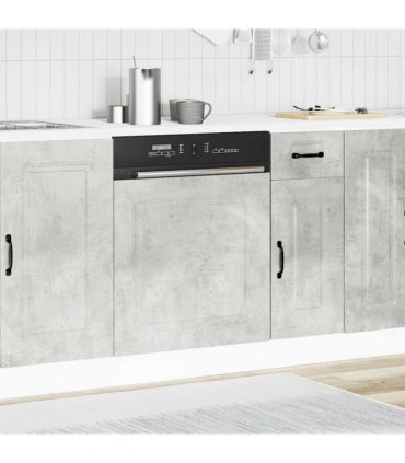 vidaXL Dishwasher Panel Kalmar Concrete Grey 60x1.5x57 cm Engineered Wood — Model: 1x dishwasher panel 60 cm wide 57 cm high