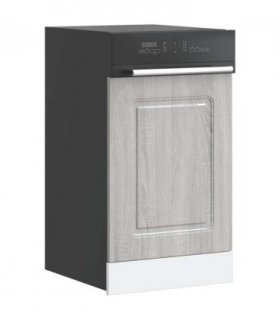 vidaXL Dishwasher Panel Kalmar Grey Sonoma 45x1.5x57 cm Engineered Wood — Model: 1x dishwasher panel 45 cm wide 57 cm high
