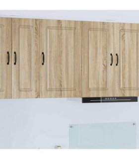 vidaXL Dishwasher Panel Kalmar Sonoma Oak 50 x 31 x 80 cm — Model: 1x wall cabinet (1 door) 50 cm wide 80 cm high