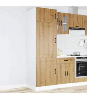 vidaXL Kitchen Cupboard Kalmar Artisan Oak Engineered Wood — Model: 1x cupboard 60 cm wide 207 cm high
