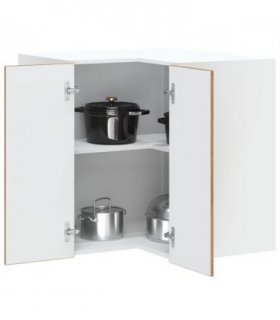 vidaXL Kitchen Wall Corner Cabinet Kalmar Old Wood Engineered Wood — Model: 1x wall corner cabinet 57 cm wide 60 cm high