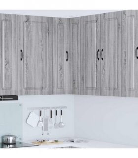 vidaXL Dishwasher Panel Kalmar Grey Sonoma 57 x 57 x 100 cm — Model: 1x wall corner cabinet 57 cm wide 100 cm high