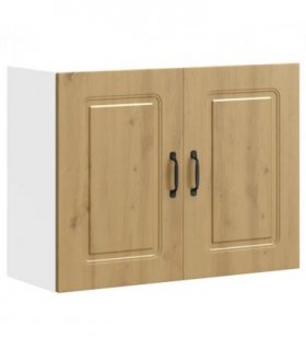 vidaXL Kitchen Wall Cabinet Kalmar Artisan Oak Engineered Wood — Model: 1x wall cabinet (2 doors) 80 cm wide 60 cm high
