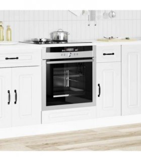 vidaXL Oven Cabinet Kalmar White Engineered Wood — Model: 1x oven cabinet 60 cm wide 81.5 cm high