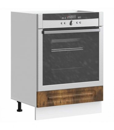 vidaXL Oven Cabinet Kalmar Smoked Oak Engineered Wood — Model: 1x oven cabinet 60 cm wide 81.5 cm high