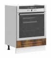 vidaXL Oven Cabinet Kalmar Smoked Oak Engineered Wood — Model: 1x oven cabinet 60 cm wide 81.5 cm high