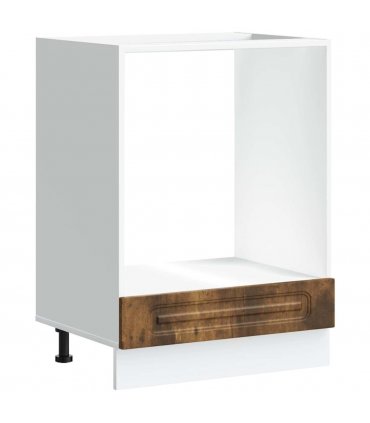 vidaXL Oven Cabinet Kalmar Smoked Oak Engineered Wood — Model: 1x oven cabinet 60 cm wide 81.5 cm high
