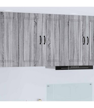 vidaXL Dishwasher Panel Kalmar Grey Sonoma 80 x 31 x 80 cm — Model: 1x wall cabinet (2 doors) 80 cm wide 80 cm high