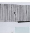vidaXL Dishwasher Panel Kalmar Grey Sonoma 80 x 31 x 80 cm — Model: 1x wall cabinet (2 doors) 80 cm wide 80 cm high