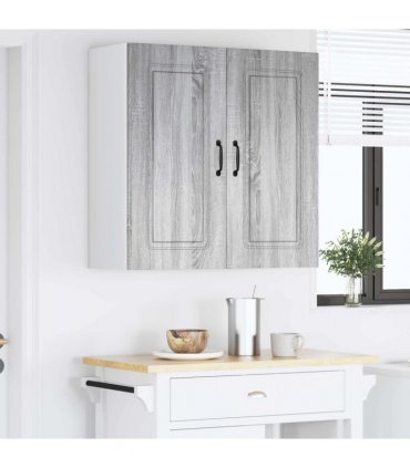 vidaXL Dishwasher Panel Kalmar Grey Sonoma 80 x 31 x 80 cm — Model: 1x wall cabinet (2 doors) 80 cm wide 80 cm high