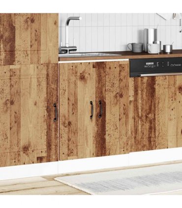 vidaXL Sink Base Cabinet Kalmar Old Wood 60x46x81.5 cm Engineered W — Model: 1x bottom cabinet (2 doors) 60 cm wide 81.5 cm high