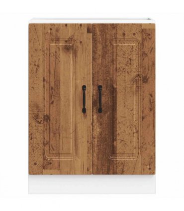 vidaXL Sink Base Cabinet Kalmar Old Wood 60x46x81.5 cm Engineered W — Model: 1x bottom cabinet (2 doors) 60 cm wide 81.5 cm high