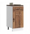 vidaXL Kitchen Base Cabinet Kalmar Old Wood Engineered Wood — Model: 1x bottom cabinet (1 door 1 drawer) 40 cm wide 81.5 cm high