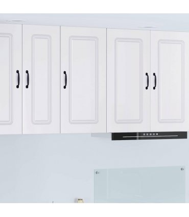 vidaXL Dishwasher Panel Kalmar White 40 x 31 x 80 cm Engineered Wood — Model: 1x wall cabinet (1 door) 40 cm wide 80 cm high