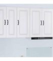 vidaXL Dishwasher Panel Kalmar White 40 x 31 x 80 cm Engineered Wood — Model: 1x wall cabinet (1 door) 40 cm wide 80 cm high
