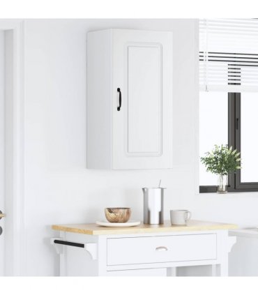 vidaXL Dishwasher Panel Kalmar White 40 x 31 x 80 cm Engineered Wood — Model: 1x wall cabinet (1 door) 40 cm wide 80 cm high