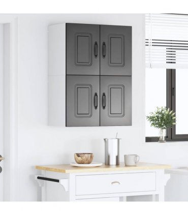 vidaXL Dishwasher Panel Kalmar 2 pcs Black 60 x 31 x 40 cm — Model: 2x wall cabinet (2 doors) 60 cm wide 40 cm high
