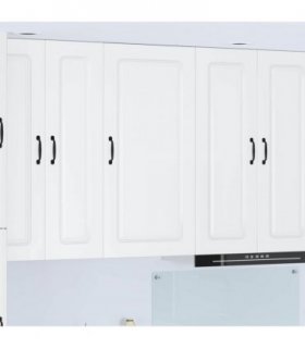 vidaXL Dishwasher Panel Kalmar High Gloss White 50 x 31 x 100 cm — Model: 1x wall cabinet (1 door) 50 cm wide 100 cm high