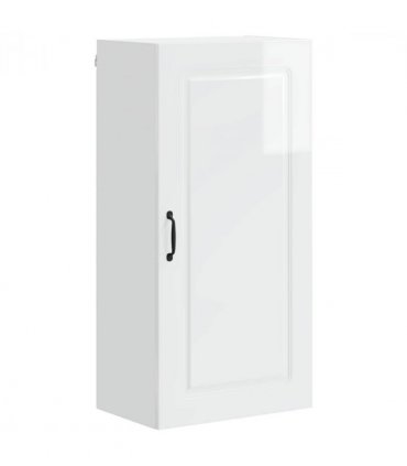 vidaXL Dishwasher Panel Kalmar High Gloss White 50 x 31 x 100 cm — Model: 1x wall cabinet (1 door) 50 cm wide 100 cm high