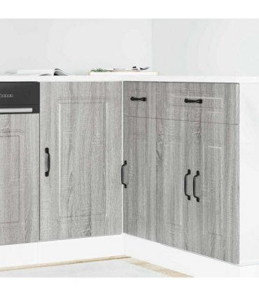 vidaXL Kitchen Base Cabinet Kalmar Grey Sonoma Engineered Woo — Model: 1x corner bottom cabinet (1 door) 86 cm wide 81.5 cm high