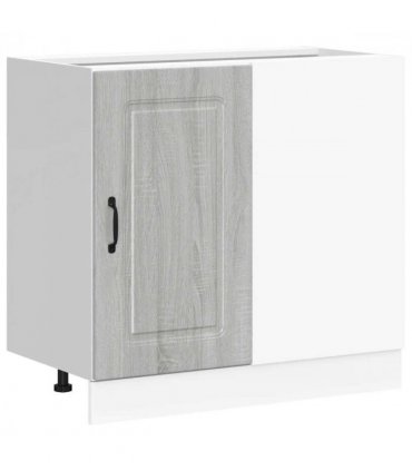 vidaXL Kitchen Base Cabinet Kalmar Grey Sonoma Engineered Woo — Model: 1x corner bottom cabinet (1 door) 86 cm wide 81.5 cm high