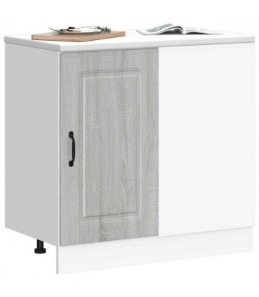 vidaXL Kitchen Base Cabinet Kalmar Grey Sonoma Engineered Woo — Model: 1x corner bottom cabinet (1 door) 86 cm wide 81.5 cm high