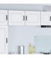 vidaXL Dishwasher Panel Kalmar 2 pcs White 50 x 31 x 40 cm — Model: 2x wall cabinet (1 door) 50 cm wide 40 cm high