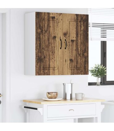 vidaXL Dishwasher Panel Kalmar Old Wood 80 x 31 x 80 cm — Model: 1x wall cabinet (2 doors) 80 cm wide 80 cm high