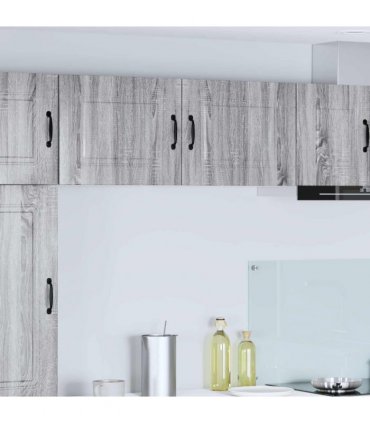 vidaXL Dishwasher Panel Kalmar 2 pcs Grey Sonoma 50 x 31 x 40 cm — Model: 2x wall cabinet (1 door) 50 cm wide 40 cm high