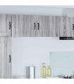 vidaXL Dishwasher Panel Kalmar 2 pcs Grey Sonoma 50 x 31 x 40 cm — Model: 2x wall cabinet (1 door) 50 cm wide 40 cm high