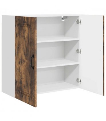 vidaXL Dishwasher Panel Kalmar Smoked Oak 80 x 31 x 80 cm — Model: 1x wall cabinet (2 doors) 80 cm wide 80 cm high