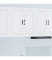 vidaXL Dishwasher Panel Kalmar White 80 x 31 x 80 cm Engineered Wood — Model: 1x wall cabinet (2 doors) 80 cm wide 80 cm high