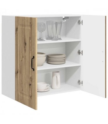 vidaXL Dishwasher Panel Kalmar Artisan Oak 80 x 31 x 80 cm — Model: 1x wall cabinet (2 doors) 80 cm wide 80 cm high