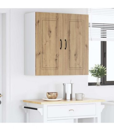 vidaXL Dishwasher Panel Kalmar Artisan Oak 80 x 31 x 80 cm — Model: 1x wall cabinet (2 doors) 80 cm wide 80 cm high