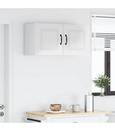 vidaXL Dishwasher Panel Kalmar 2 pcs High Gloss White 40 x 31 x 40 cm — Model: 2x wall cabinet (1 door) 40 cm wide 40 cm high