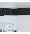 vidaXL Dishwasher Panel Kalmar Black 57 x 57 x 40 cm Engineered Wood — Model: 1x wall corner cabinet 57 cm wide 40 cm high