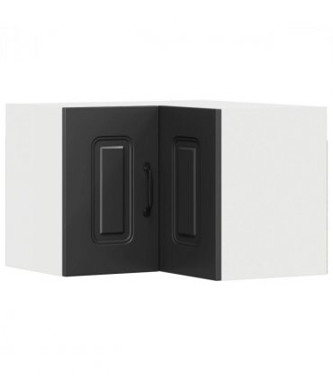 vidaXL Dishwasher Panel Kalmar Black 57 x 57 x 40 cm Engineered Wood — Model: 1x wall corner cabinet 57 cm wide 40 cm high