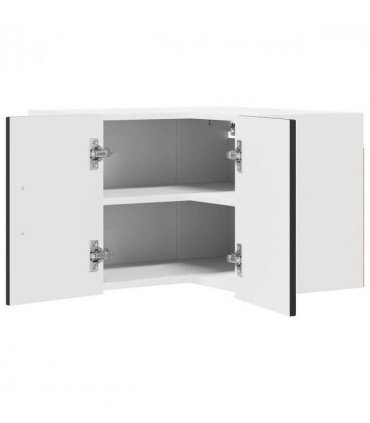 vidaXL Dishwasher Panel Kalmar Black 57 x 57 x 40 cm Engineered Wood — Model: 1x wall corner cabinet 57 cm wide 40 cm high