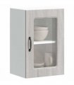 vidaXL Kitchen Wall Cabinet with Glass Door Kalmar Grey Sonoma Eng — Model: 1x wall glass cabinet (1 door) 40 cm wide 60 cm high