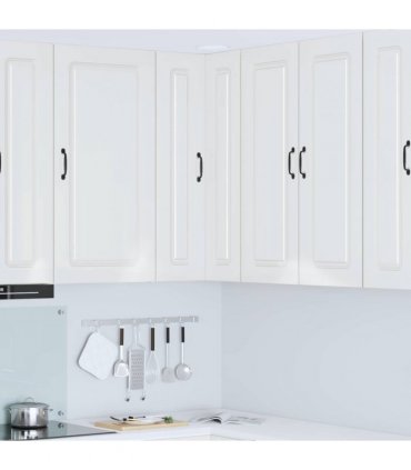 vidaXL Dishwasher Panel Kalmar High Gloss White 57 x 57 x 100 cm — Model: 1x wall corner cabinet 57 cm wide 100 cm high