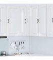 vidaXL Dishwasher Panel Kalmar High Gloss White 57 x 57 x 100 cm — Model: 1x wall corner cabinet 57 cm wide 100 cm high
