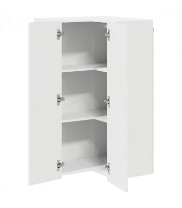 vidaXL Dishwasher Panel Kalmar High Gloss White 57 x 57 x 100 cm — Model: 1x wall corner cabinet 57 cm wide 100 cm high