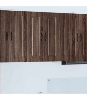 vidaXL Dishwasher Panel Kalmar Brown Oak 60 x 31 x 80 cm — Model: 1x wall cabinet (2 doors) 60 cm wide 80 cm high
