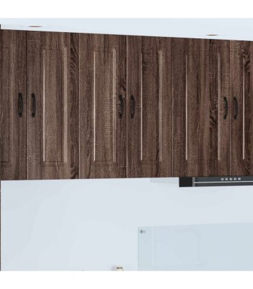 vidaXL Dishwasher Panel Kalmar Brown Oak 60 x 31 x 80 cm — Model: 1x wall cabinet (2 doors) 60 cm wide 80 cm high
