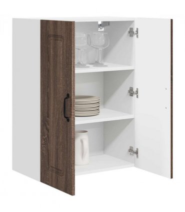 vidaXL Dishwasher Panel Kalmar Brown Oak 60 x 31 x 80 cm — Model: 1x wall cabinet (2 doors) 60 cm wide 80 cm high