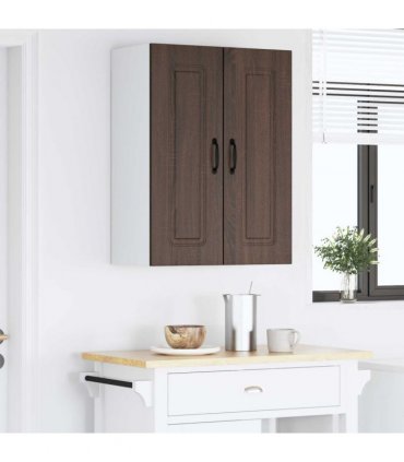 vidaXL Dishwasher Panel Kalmar Brown Oak 60 x 31 x 80 cm — Model: 1x wall cabinet (2 doors) 60 cm wide 80 cm high